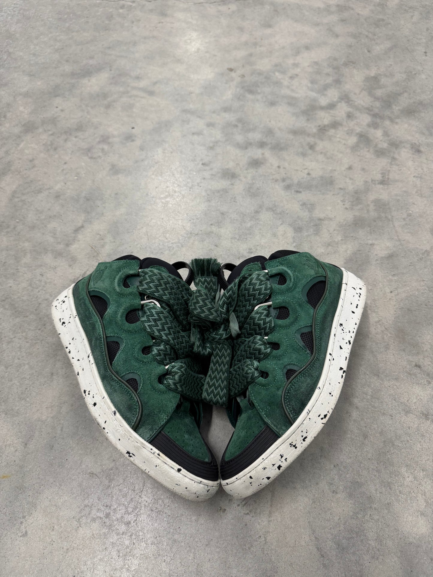 LANVIN CURB SNEAKERS “ Green “