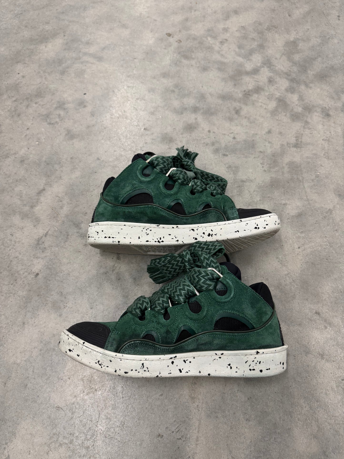 LANVIN CURB SNEAKERS “ Green “