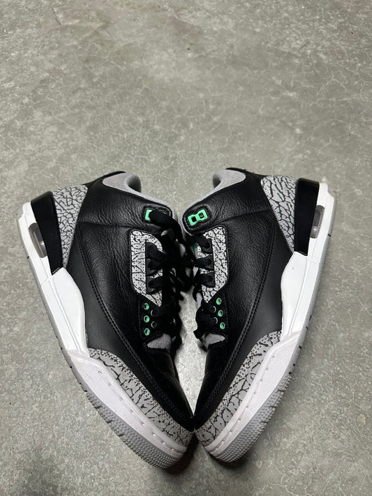 JORDAN 3 “ Green glow “