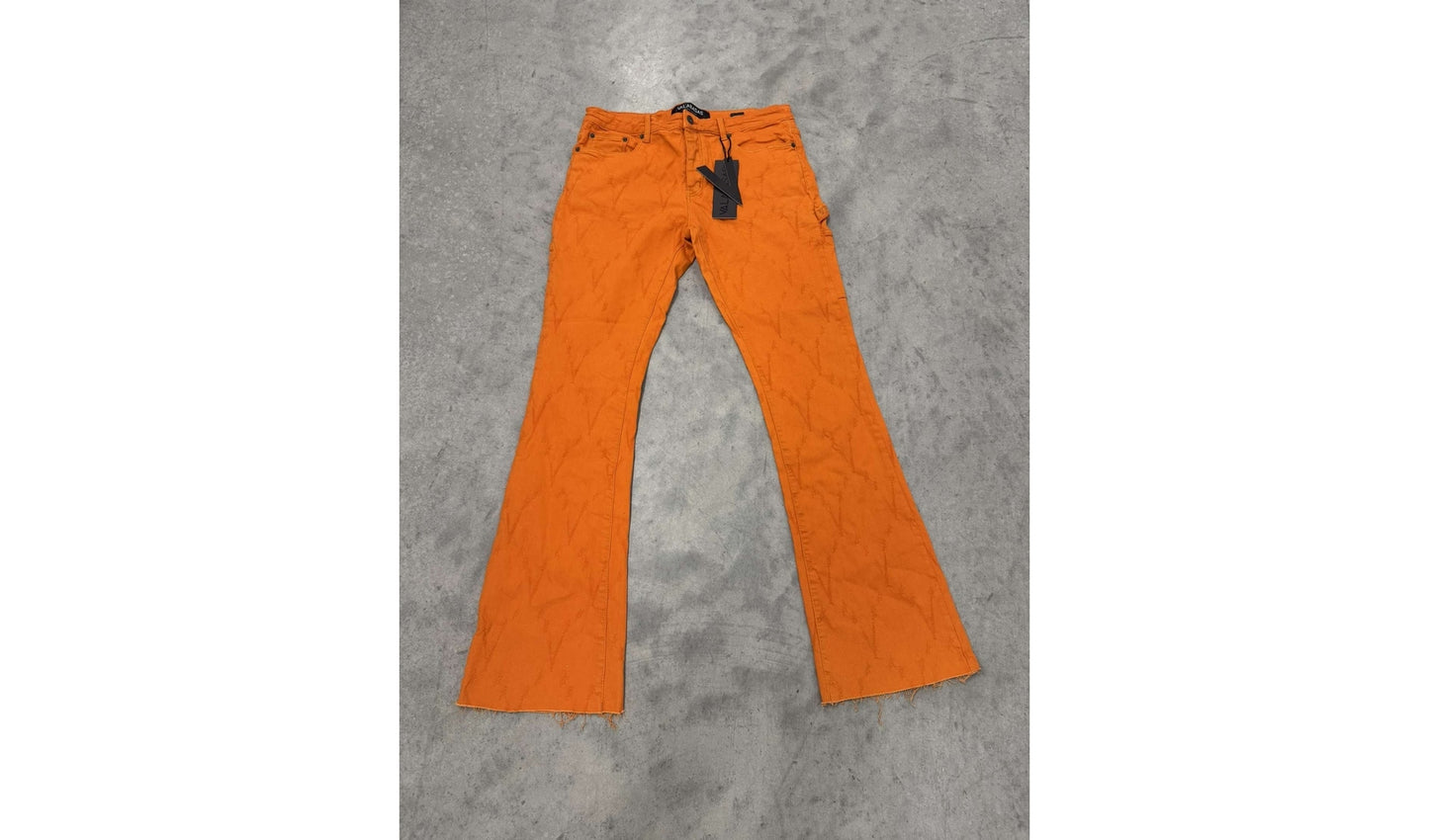 Valabases Stacked Jeans "orange" Brand new