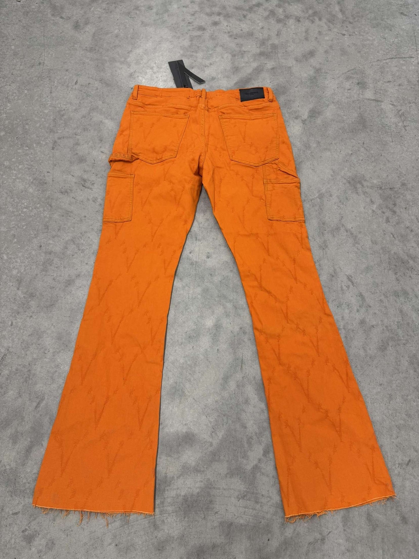 Valabases Stacked Jeans "orange" Brand new