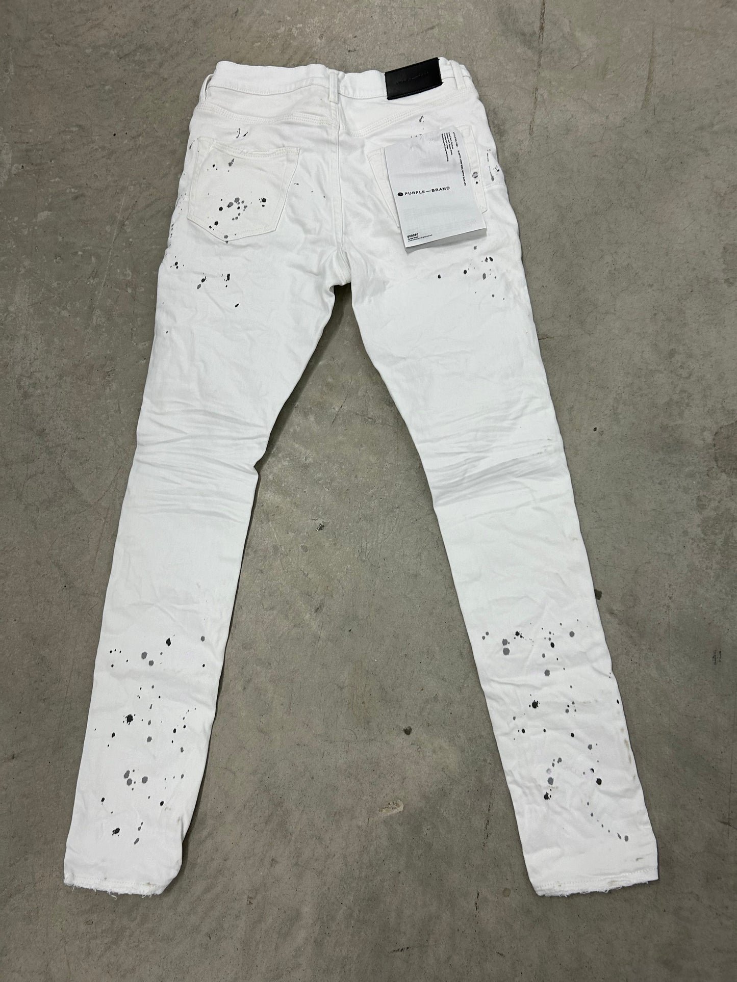 Purple Jeans "Optic white paint Blowout" Brand new