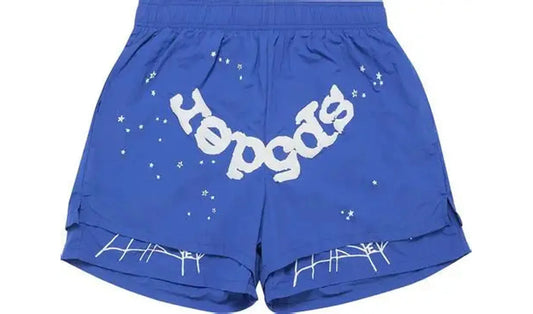 Brand new Sp5der "Blue" OG WEB DOUBLE LAYER SHORT
