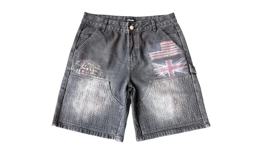 Prestige "Black Embossed Denim" Jorts Brand new