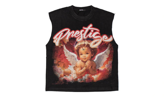 Prestige Rhinestone Angel Sleeveless Tee Brand new