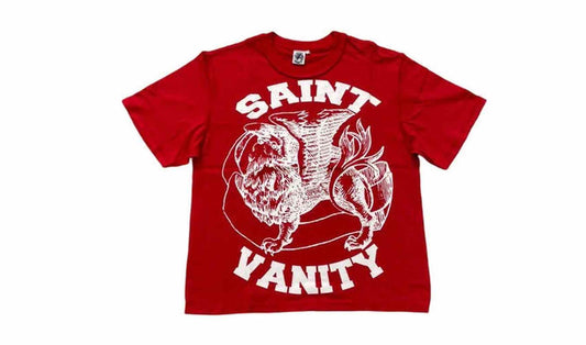 Saint Vanity Griffin Red Tee Brand new