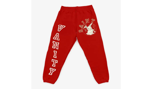 Saint Vanity Varsity red Sweatpants Brand new