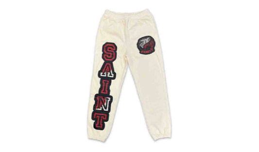 Saint Vanity Logo Sweatpants Cream Brand new