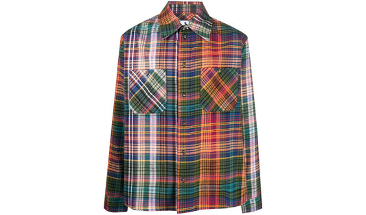 OFF-White Flannel Shirt Orange/Green Brand new
