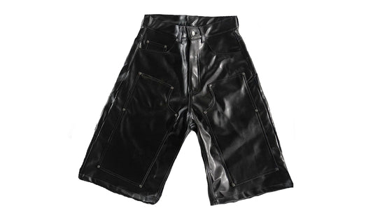 Onyx Leather Jorts Brand new
